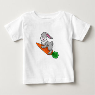 Rabbit with Carrot Baby T-Shirt