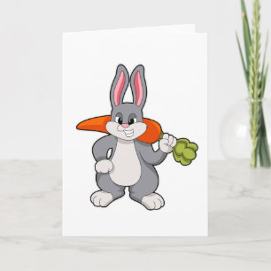 Rabbit with Carrot Card