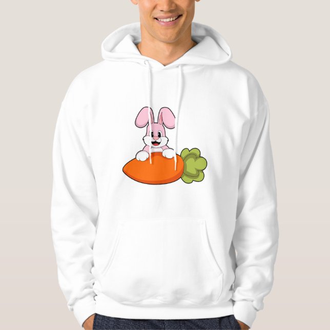 Rabbit with Carrot Hoodie (Front)