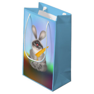 Rabbit with Carrot Small Gift Bag
