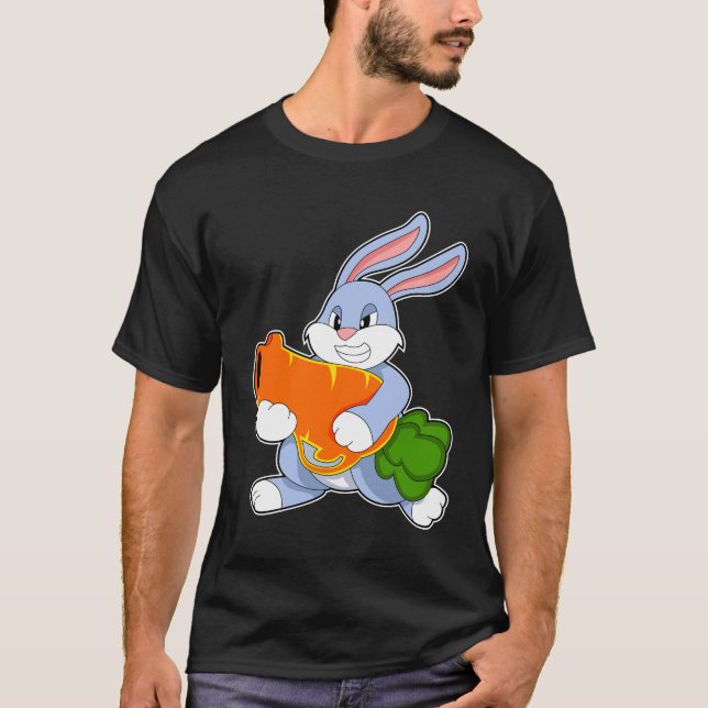Rabbit with Carrot T-Shirt (Front)