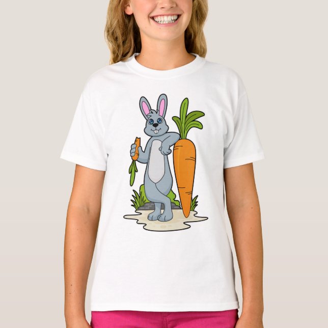 Rabbit with Carrot T-Shirt (Front)