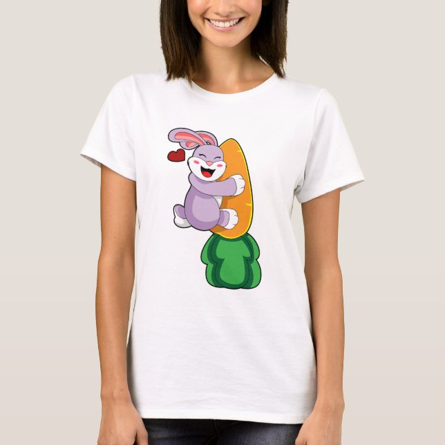 Rabbit with Carrot T-Shirt (Front)
