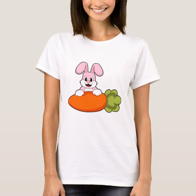 Rabbit with Carrot T-Shirt (Front)