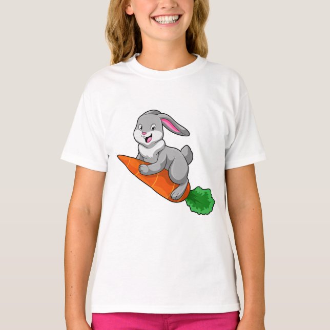 Rabbit with Carrot T-Shirt (Front)