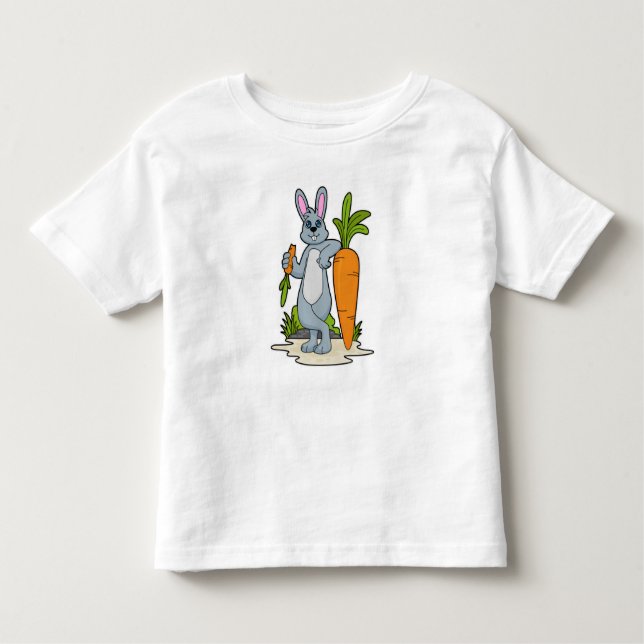 Rabbit with Carrot Toddler T-Shirt (Front)