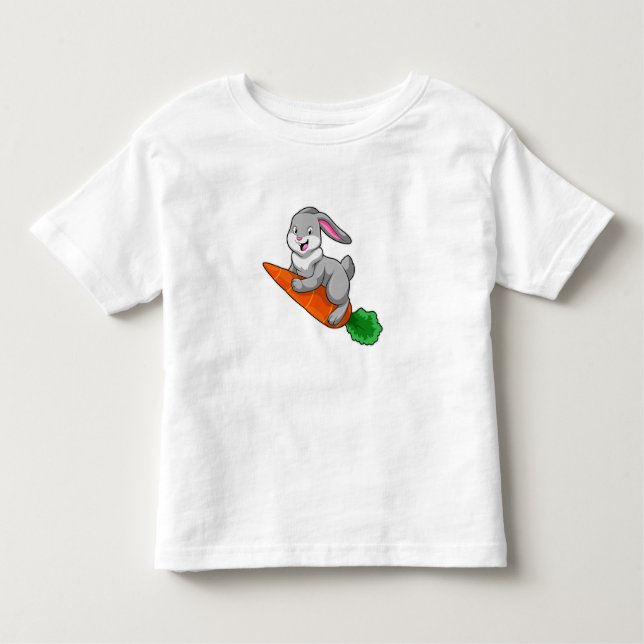 Rabbit with Carrot Toddler T-Shirt (Front)