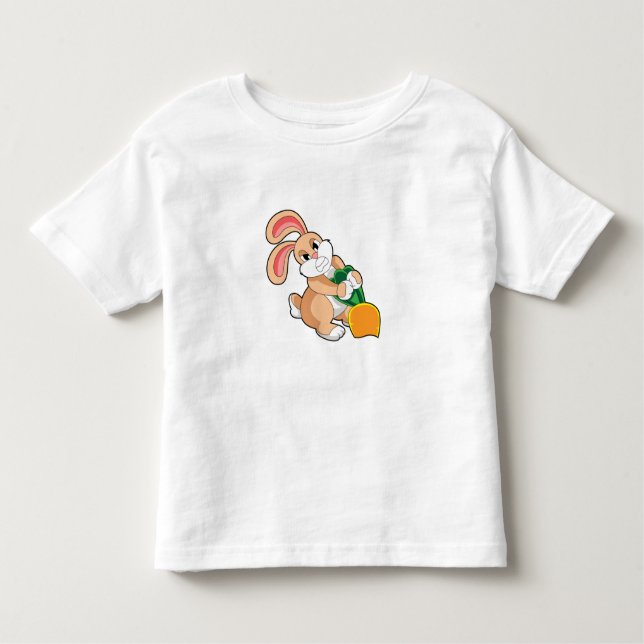 Rabbit with Carrot Toddler T-Shirt (Front)