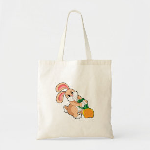 Rabbit with Carrot Tote Bag