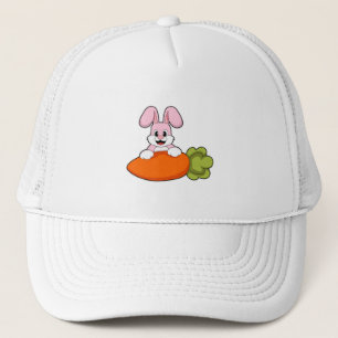 Rabbit with Carrot Trucker Hat