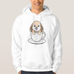 Rabbit with Coffee Cup Hoodie