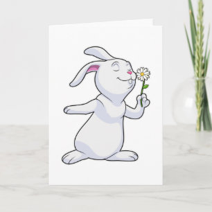 Rabbit with Daisy Card