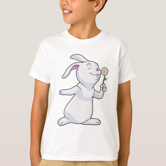 Rabbit with Daisy T-Shirt (Front)