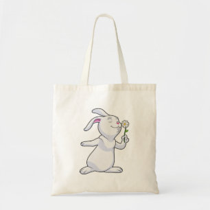 Rabbit with Daisy Tote Bag