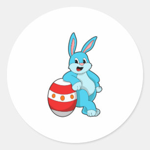 Rabbit with Easter egg Classic Round Sticker