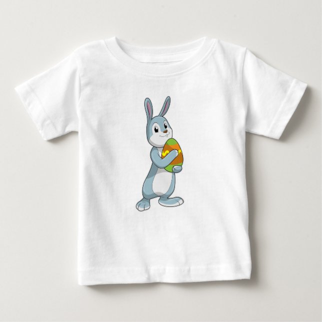 Rabbit with Egg Baby T-Shirt (Front)