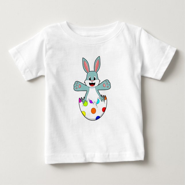 Rabbit with Egg Baby T-Shirt (Front)