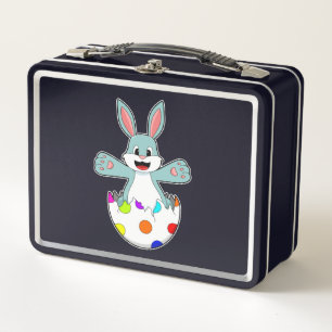 Rabbit with Egg Metal Lunch Box