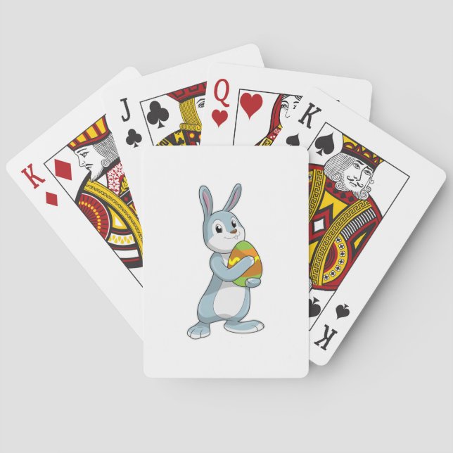 Rabbit with Egg Playing Cards (Back)