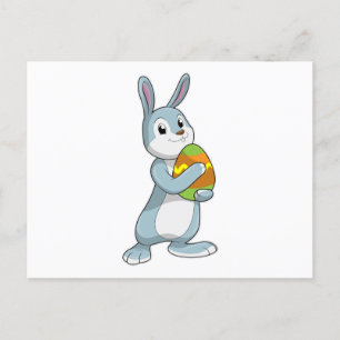 Rabbit with Egg Postcard