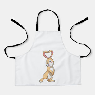 Rabbit with Heart Apron