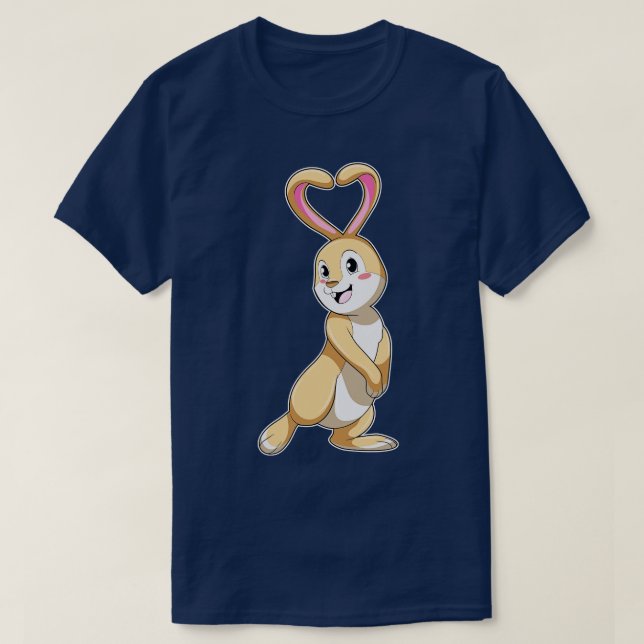 Rabbit with Heart T-Shirt (Design Front)