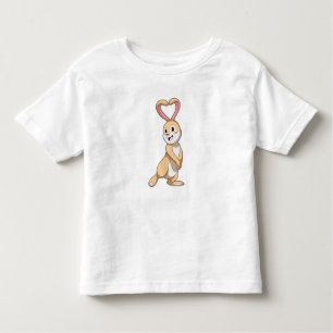 Rabbit with Heart Toddler T-Shirt