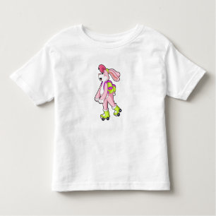 Rabbit with Roller skates Toddler T-Shirt