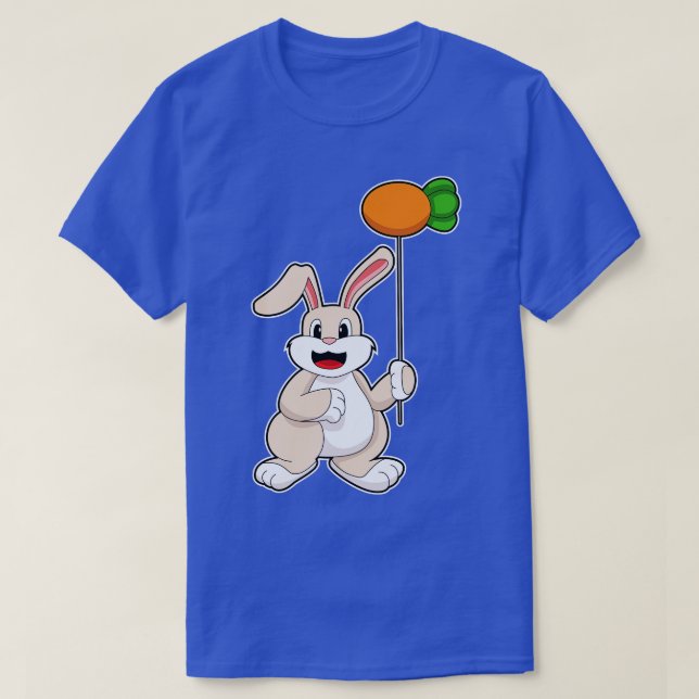 Rabbit with rot as Balloon T-Shirt (Design Front)