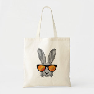 Rabbit with Sunglasses Tote Bag