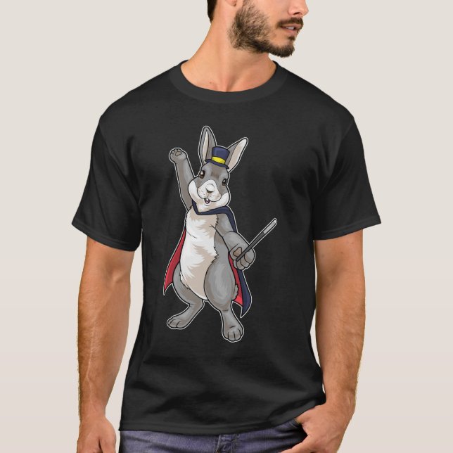 Rabbit Wizard Magic wand T-Shirt (Front)