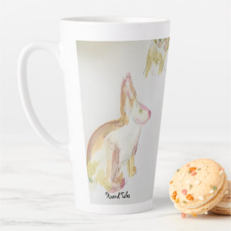 Rabbits and Beagles Latte Mug