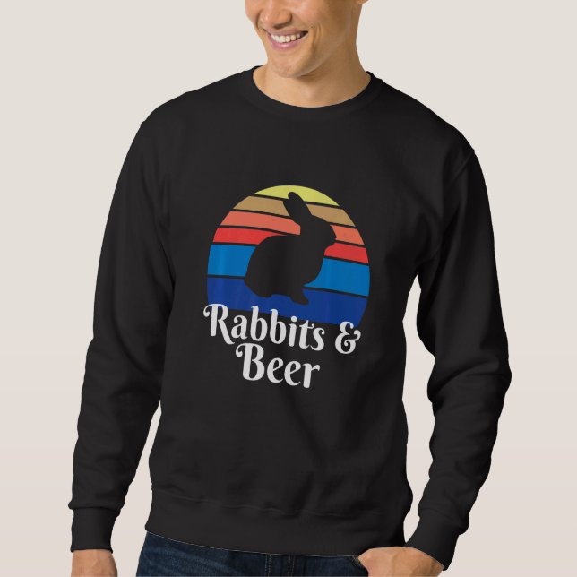 Rabbits And Beer   Sweatshirt (Front)