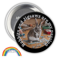 Rabbits and Jigsaws puzzle and rabbit owner bunny