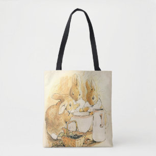 Rabbits and Milk Pudding by Beatrix Potter Tote Bag