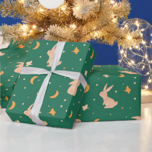 Rabbits and The Moon Wrapping Paper