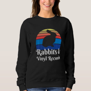 Rabbits And Vinyl Records Sweatshirt