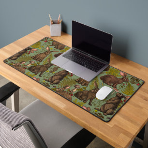 Rabbits and woodland flora Mouse Pad