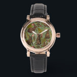 Rabbits and woodland flora Watch<br><div class="desc">Hand-drawn rabbits and woodland flora ferns mushrooms and beriies and bugs</div>