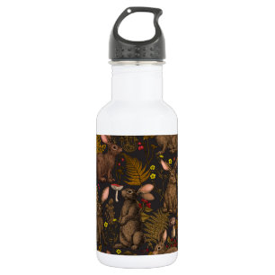 Rabbits and woodland Stainless Steel Water Bottle