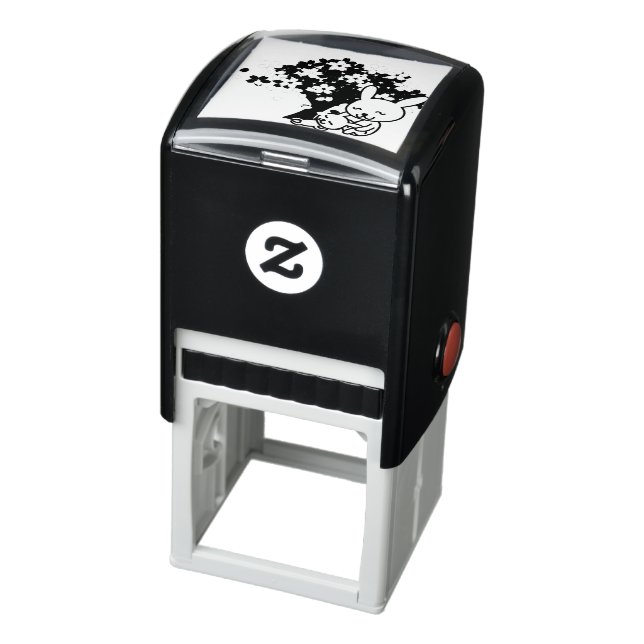 rabbits-bunnies-animal-cute-tree self-inking stamp (Product)