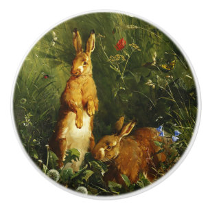Rabbits Ceramic Pull