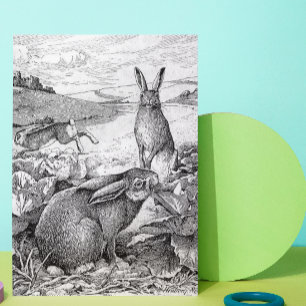 Rabbits Holiday Card