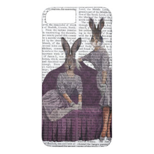 Rabbits in Purple.png iPhone 8 Plus/7 Plus Case