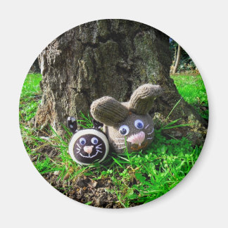 Rabbits in the Woods Magnet