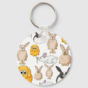 Rabbits. Key Ring