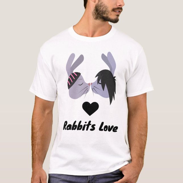 rabbits Love T-shirt (Front)