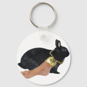 Rabbit's Lucky Human Foot Key Ring