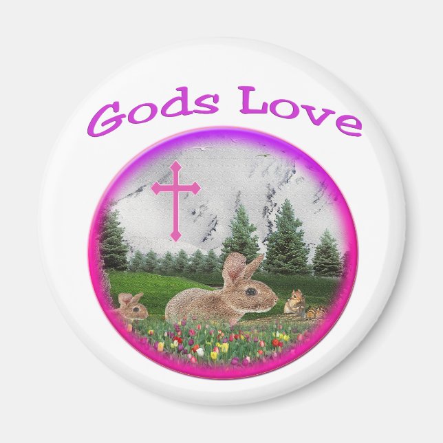   rabbits   magnet (Front)