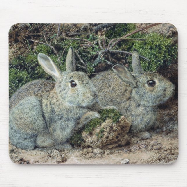 Rabbits Mouse Pad (Front)